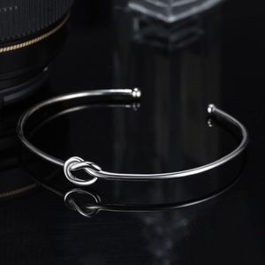 Adjustable Silver Plated Forever Entwined By Love Bangle  NWT